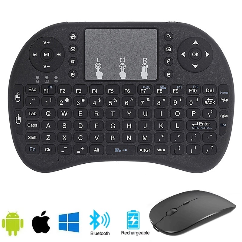 Wireless Keyboard Mini - Mini Engels Bluetooth-toetsenbord Draagbaar draadloos toetsenbord