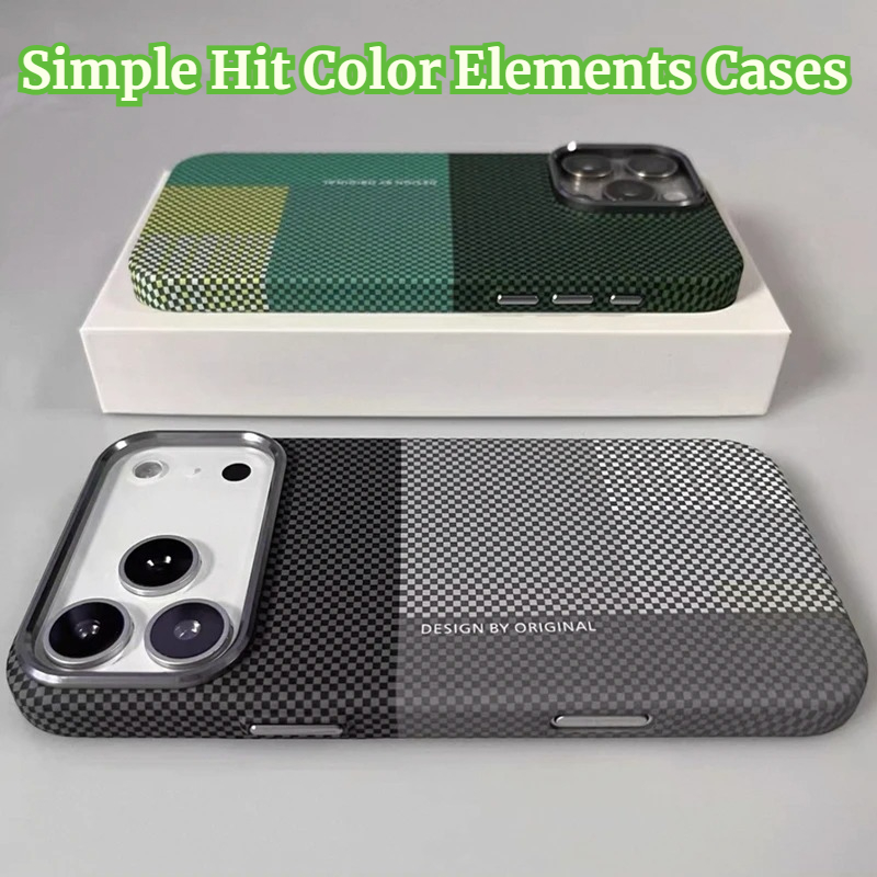 Apple Iphone 15 Pro Max - Luxe Verborgen Magnetische Pixel Raster Textuur